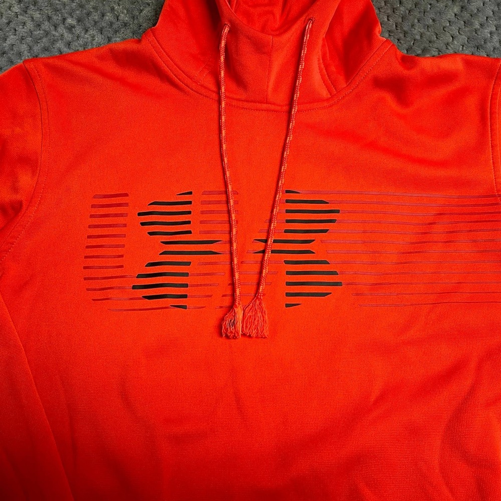 Under Armour Women Sz M Cold Gear Graphic Logo Hoodie Pullover S907-200
